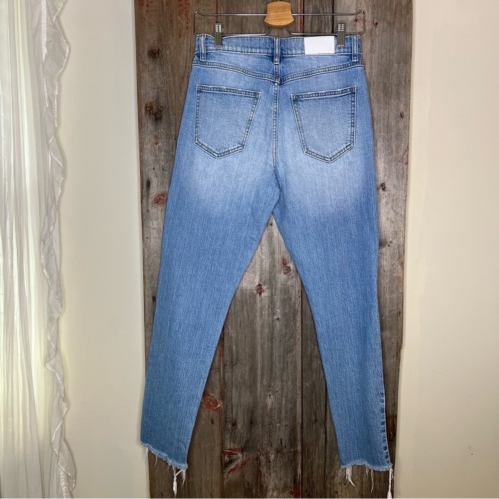 Pistola Felix High Rise Double Yoke Mom Jeans Light Exposed Button Fly Sz 27 - Picture 6 of 14